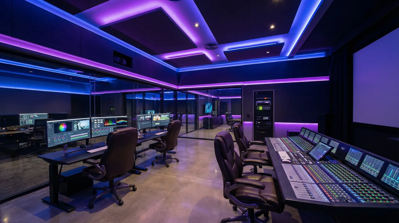 香蕉视频后期制作工作室内景